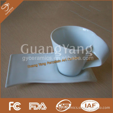 porcelain & ceramic & china coffee cup and saucer set Item No.GY-BL